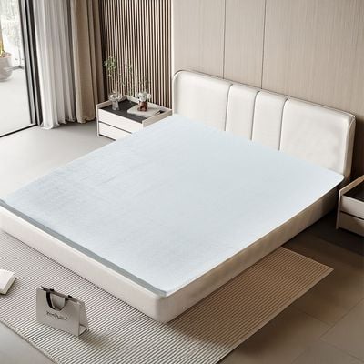 Dreamscape Flat Gel Memory Form Mattress Topper 120X200X5 Cm White 