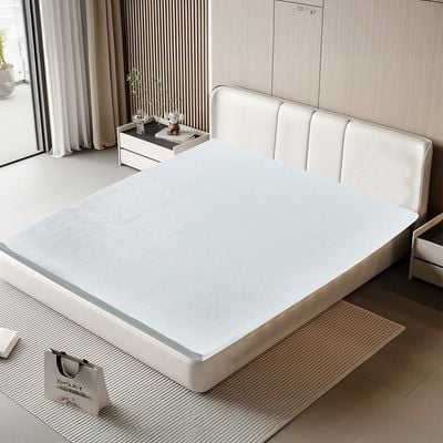 Dreamscape Flat Gel Memory Form Mattress Topper 200X200X5 Cm White 