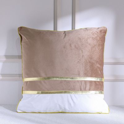 Gleam Cushion 45X45Cm Coffee/White