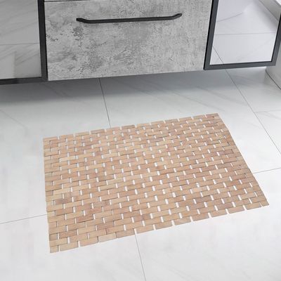 Prism Bamboo Anti-Slip Bath Mat 50X80Cm 