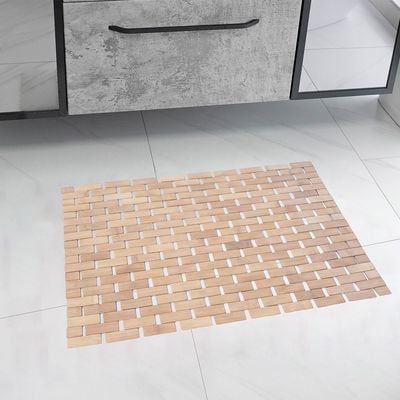 Prism Bamboo Anti-Slip Bath Mat 40X60Cm 