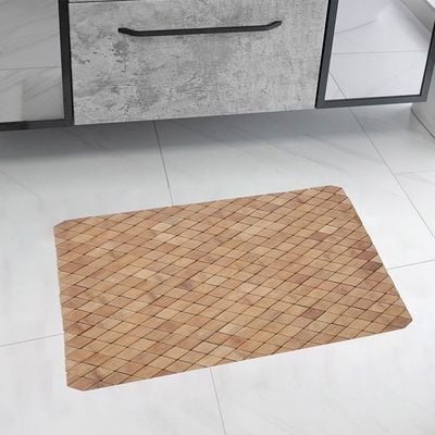 Prism Bamboo Anti-Slip Bath Mat 40X60Cm 