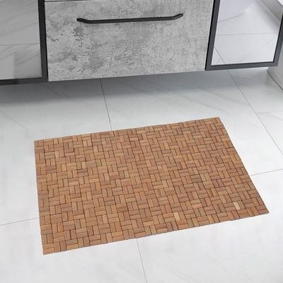 Prism Bamboo Anti-Slip Bath Mat 40X60Cm 