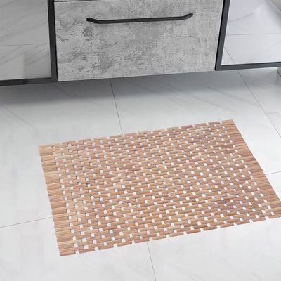 Prism Bamboo Anti-Slip Bath Mat 40X60Cm 