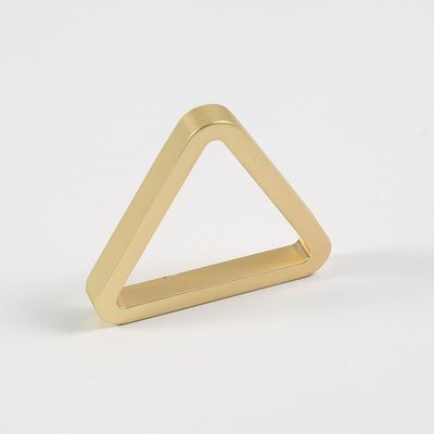 Majestic Set Of 4 Triangle Metal Napkin Ring Matt Gold 