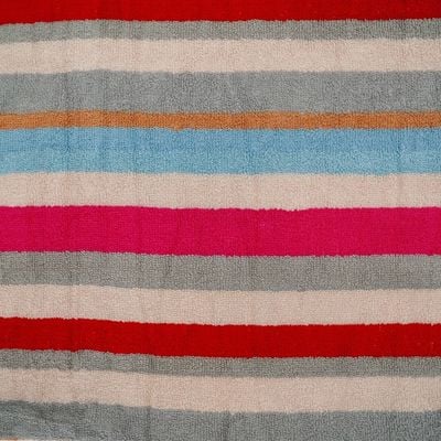 Hometex Bath Towel - 70X140 Cm - Multistripes 500 Gsm