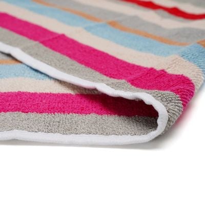 Hometex Bath Towel - 70X140 Cm - Multistripes 500 Gsm