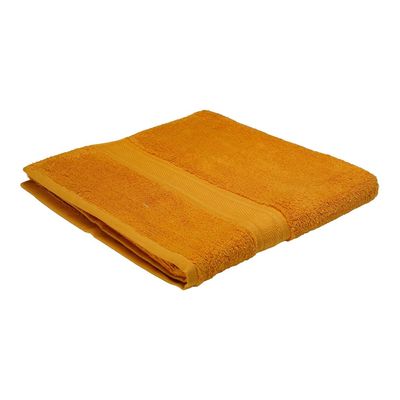 Hometex Bath Towel - 70X140 Cm - Brown/Mustard 500 Gsm