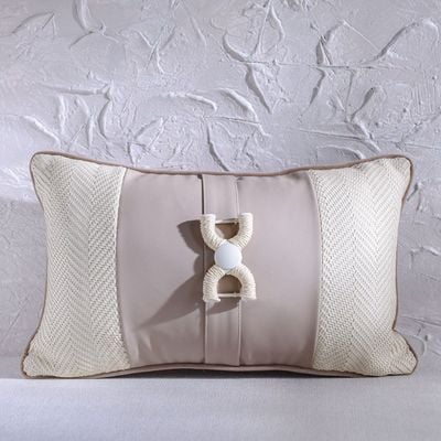 Gleam Patchwork Cushion 30X50Cm White 