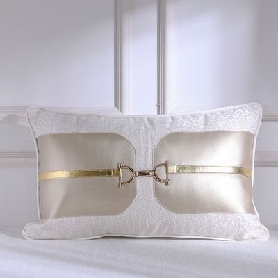 Gleam Patchwork Cushion 30X50Cm White 