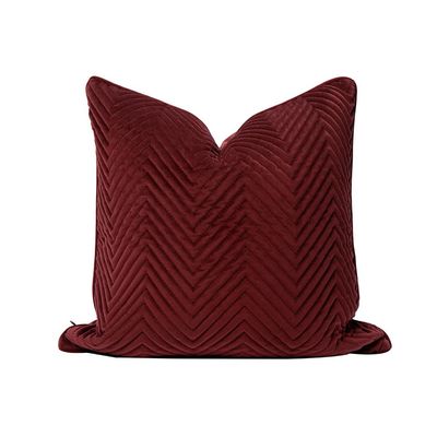 Gleam Velvet Cushion 45X45Cm Red 