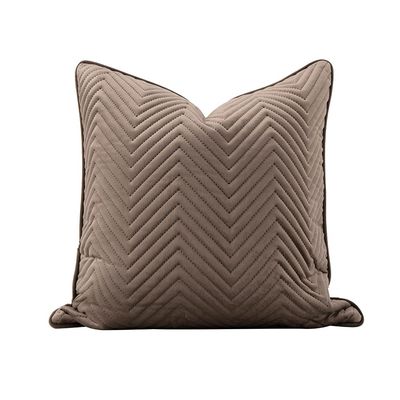 Gleam Velvet Cushion 45X45Cm Coffee 