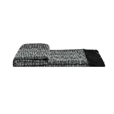 Takisha Knitted Throw 65X230Cm Black 