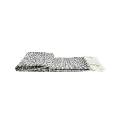 Takisha Knitted Throw 65X230Cm Black White 