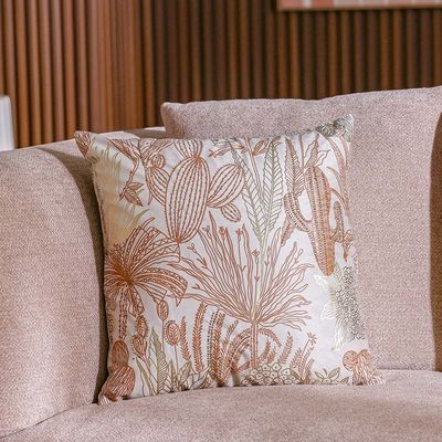 Gleam Floral Velvet Cushion Cover - Multicolor - 45x45 cm 