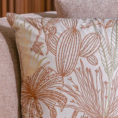 Gleam Floral Velvet Cushion Cover Multicolor 45X45Cm 