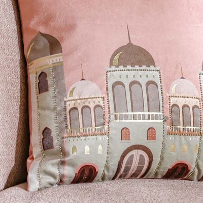 Gleam Velvet Cushion Cover - Rose Dawn - 45x45 cm 