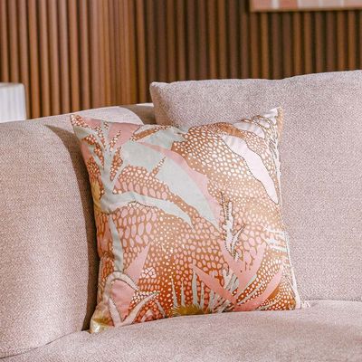 Gleam Floral Velvet Cushion Cover Multicolor 45X45Cm 