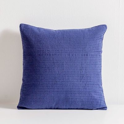 Gleam Dyed Waffel Cushion Cover Navy Blue 45x45 Cm 