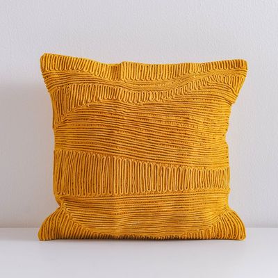 Gleam Embroidery Cushion Cover Gold 45x45 Cm 