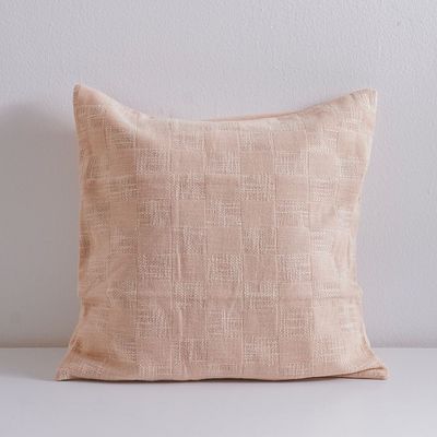 Gleam Dyed Woven Cushion Cover Peach 45x45 Cm 