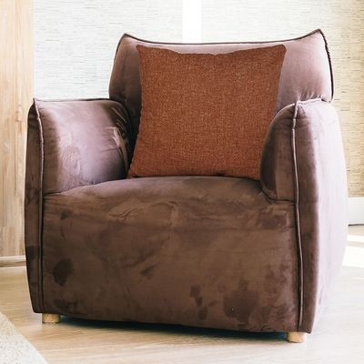 Gleam Solid Texture Cushion Cover Rust 45x45 Cm 