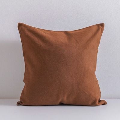 Gleam Solid Texture Cushion Cover Brown 50x50 Cm 