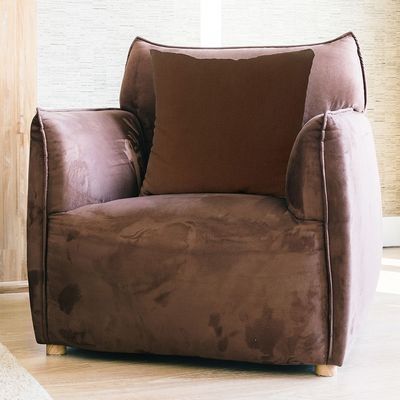 Gleam Solid Texture Cushion Cover Brown 50x50 Cm 