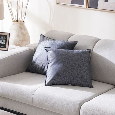 Meadow Set Of 2 Cushions Cover Dark Grey 45X45 Cm