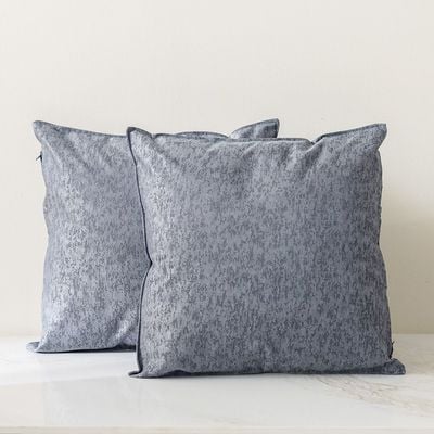 Meadow Set Of 2 Cushions Cover Dark Grey 45X45 Cm