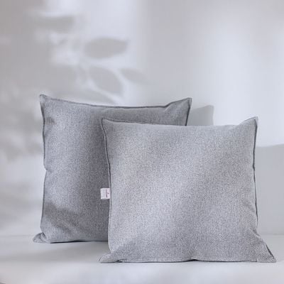 Meadow Set Of 2 Cushions Cover Light Grey 45X45 Cm