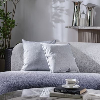 Meadow Set Of 2 Cushions Cover Light Grey 45X45 Cm