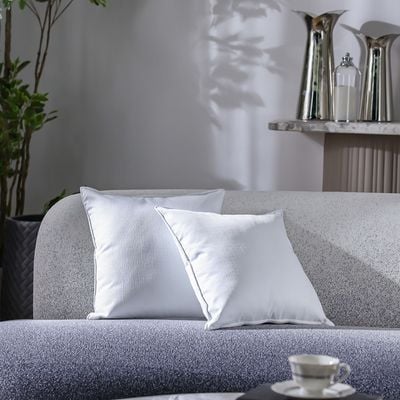 Meadow Set Of 2 Cushions Cover White 45X45 Cm