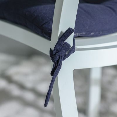 Ss25-Aura Plaid Woven Chair Pad- 40X40 Cm Blue (Sti-5008) Ss25-Aura Plaid Woven Chair Pad- 40X40 Cm Blue (Sti-5008)
