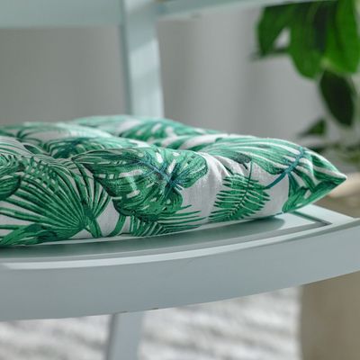 Ss25-Aura Printed Chair Pad- 40X40 Cm Green (Sti-5012) Ss25-Aura Printed Chair Pad- 40X40 Cm Green (Sti-5012)