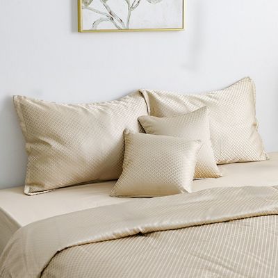 SS25-Mystique 6-Piece King Comforter Set 240X260 Cm Gold (STI-5014)