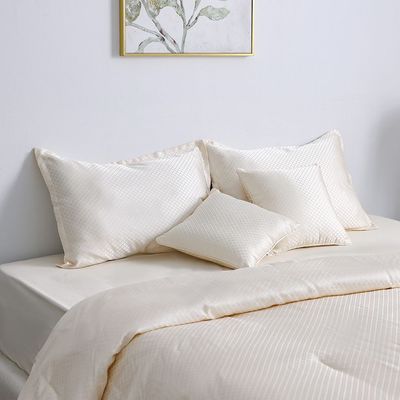 SS25-Mystique 6-Piece King Comforter Set 240X260 Cm Brown (STI-5015)