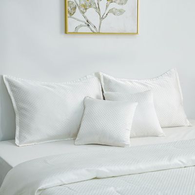 SS25-Mystique 6-Piece King Comforter Set 240X260 Cm Beige (STI-5016)