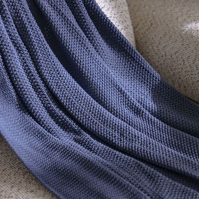 Ss25-Takisha Chunky Knited Throw- 127X152 Cm Indigo (Sti-5000C)