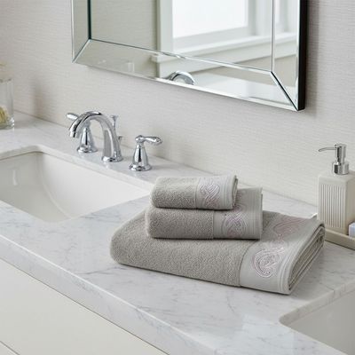 طقم مناشف إليغانزا ديانا 3 قطع 30×50 سم، 50×90 سم، 70×140 سم بيج