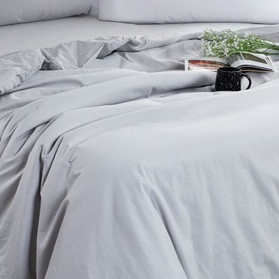 Pearl & Coal King Duvet Cover Set Grey220X230 Cm & 50X75Cm 