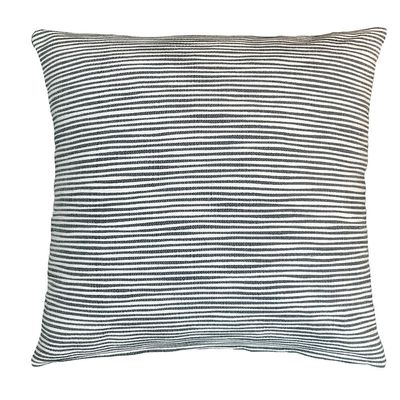Ss25-Gleam Hand Woven Cushion 50X50Cm White/Charcoal (Ab-Cc22-S147)