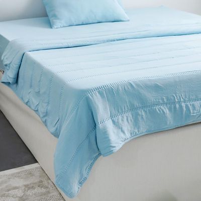 SS25-Arctic Cool Double Quilt Blue 220X240 Cm