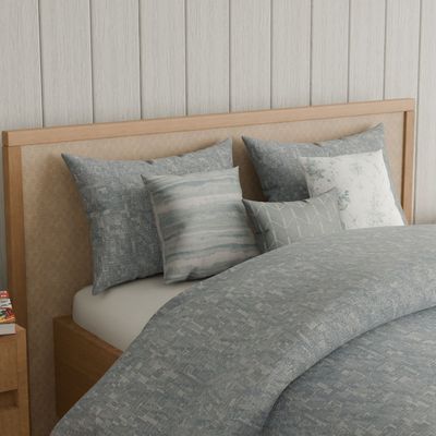 Aw25 Oxford Reverie Dj9884 Jacquard King Comforter S/7 - 240X260 - Pearl Blue 7Pcs