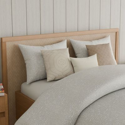 Aw25 Oxford Reverie Dj10345 Jacquard Super King Comforter S/7 - 260X260 - Ivory 7Pcs