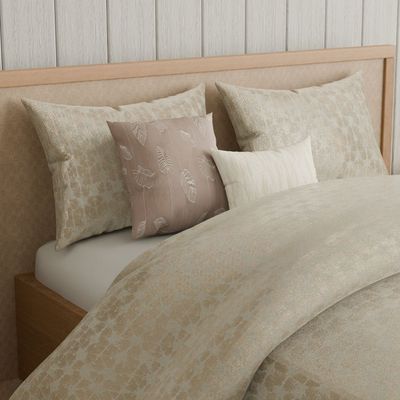 Aw25 Oxford Reverie Dj9337 Jacquard King Comforter S/7 - 240X260 -  Blush Pink 7Pcs
