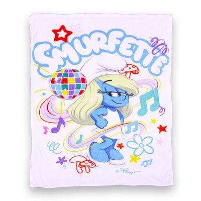 SS25 Disney Smurfs Flannel Blanket Kids