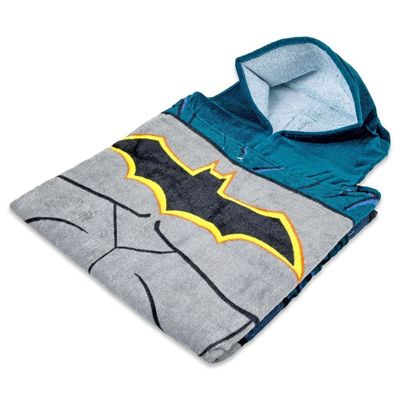 Batman Terry Cotton Poncho-60x120 cm Batman Terry Cotton Poncho-60x120 cm