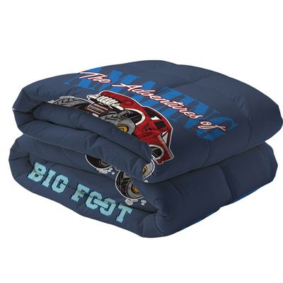 Dreamz Car Digital Printed 4-Piece Micro Comforter Set 130x220 cm