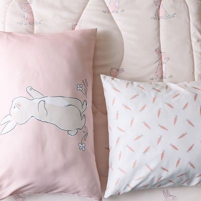 Dreamz Bunny Digital Printed 4-Piece Micro Comforter Set 130x220 cm